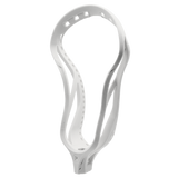 White 5LAX Darkhorse unstrung lacrosse head, three-quarter view of the 5 ounce attack head