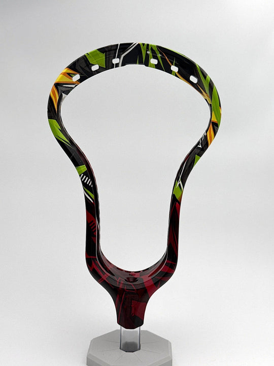 5Lax RC1 Custom Dye — Red/Green/Black Multi, Unstrung (OO-0001) — front