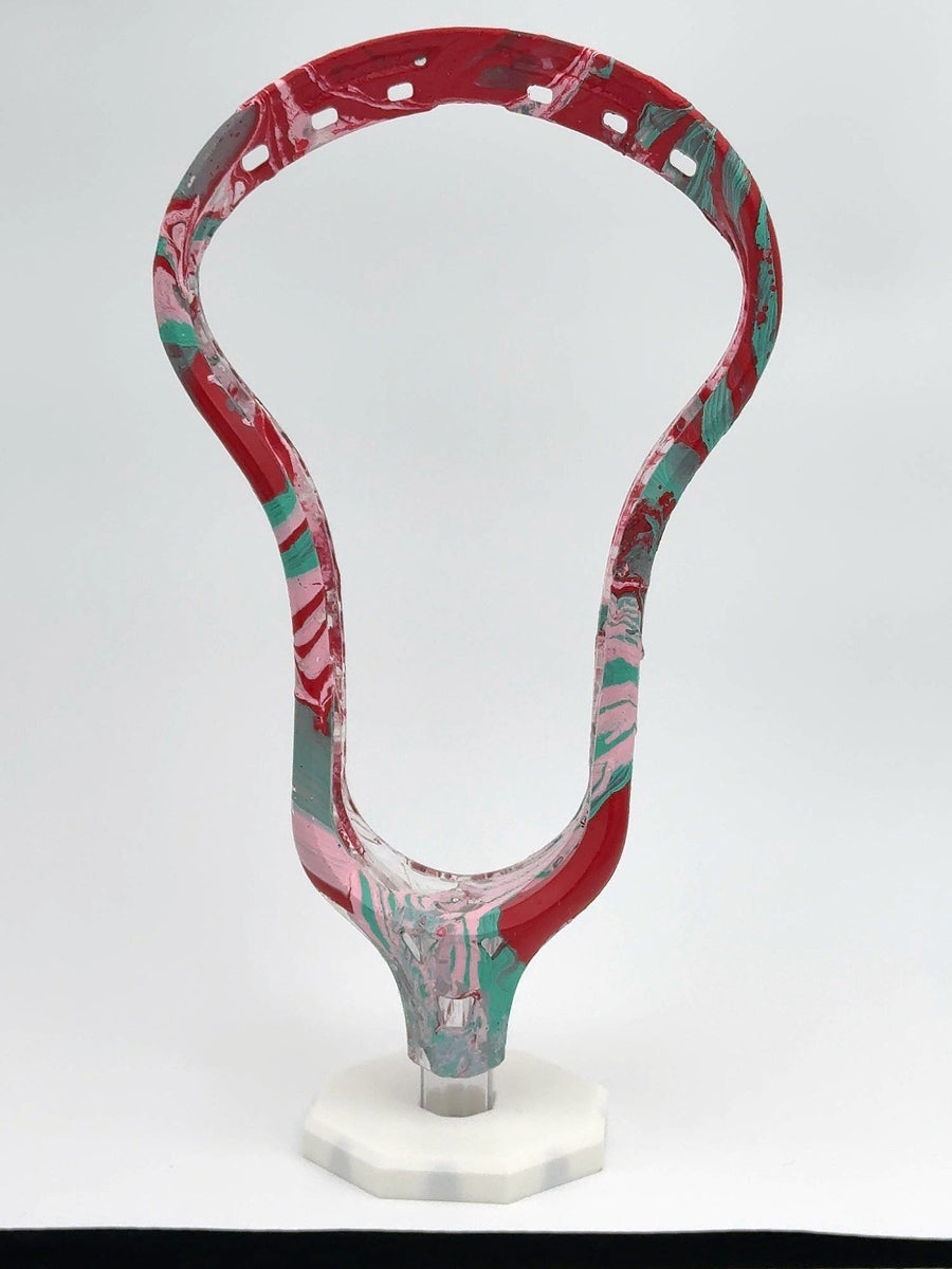 5LAX RC1 Marble Dye — Red / Green / Pink on Clear — front