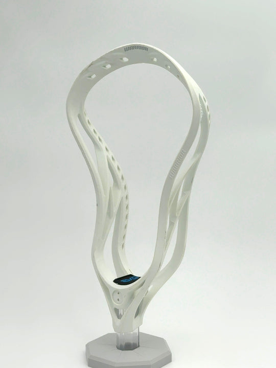 Warrior Evo QX-O — Gloss White (Unstrung) — 3/4 view