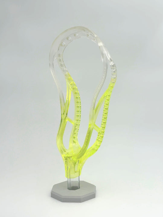 5LAX RC1 Neon Yellow-to-Clear Fade — No Jewel / No Ball Stop — 3/4 view
