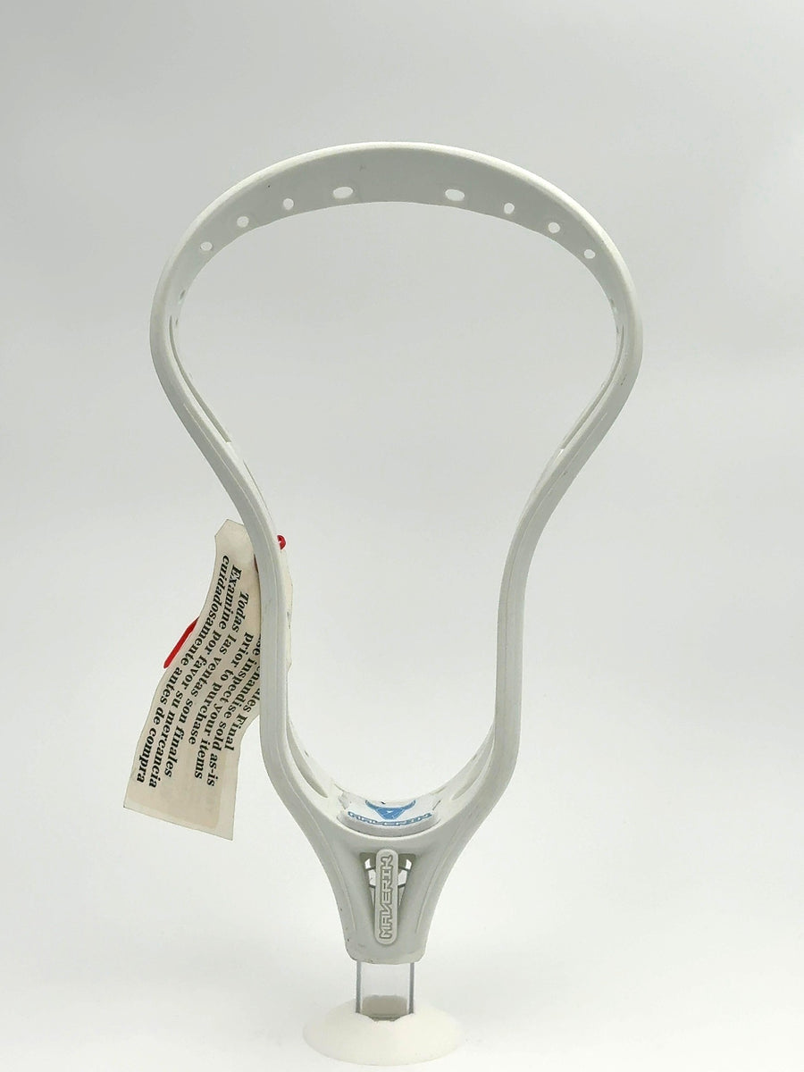Maverik Lacrosse Head — White, Unstrung (OO-0042) — front