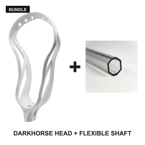 5LAX Darkhorse lacrosse head and World's Most Flexible Shaft bundle