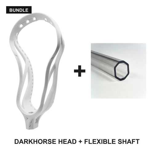 5LAX Darkhorse lacrosse head and World's Most Flexible Shaft bundle